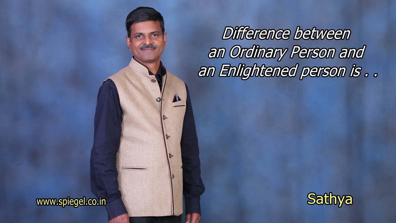Difference Between An Ordinary Person And An Enlightened Person