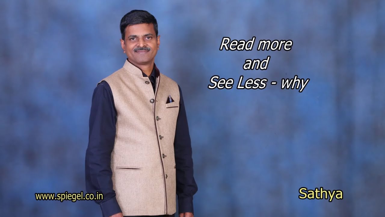 Read more and See Less - why
