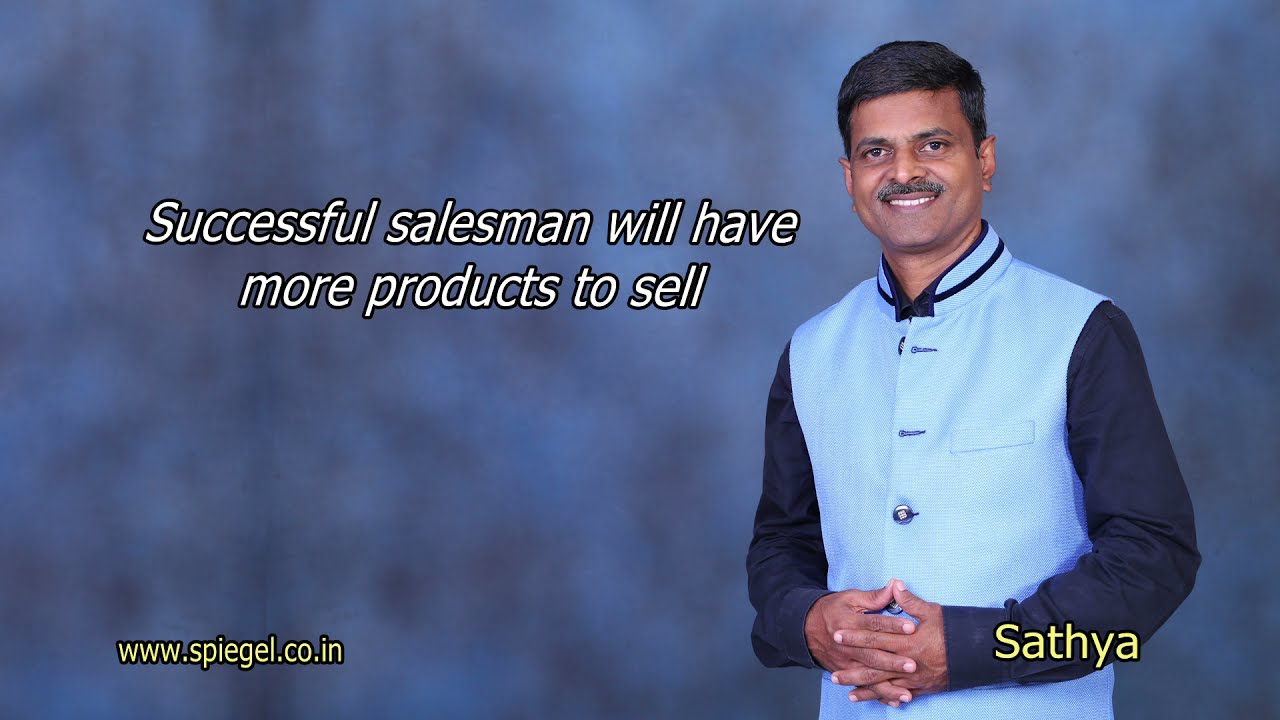 Successful salesman will have more products to sell