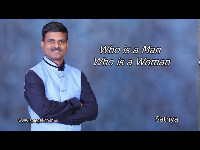 Who Is A Man, Who Is A Woman
