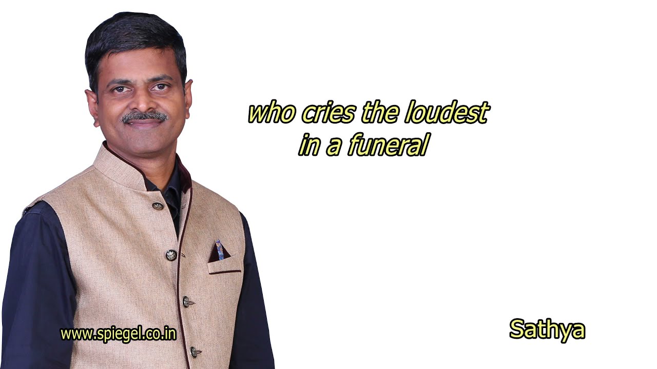 Who cries the loudest in a funeral